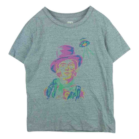 BRU NA BOINNE ブルーナボイン 8157 グラフィック プリント クルーネック 半袖 Tシャツ 日本製 グレー系 M【中古】