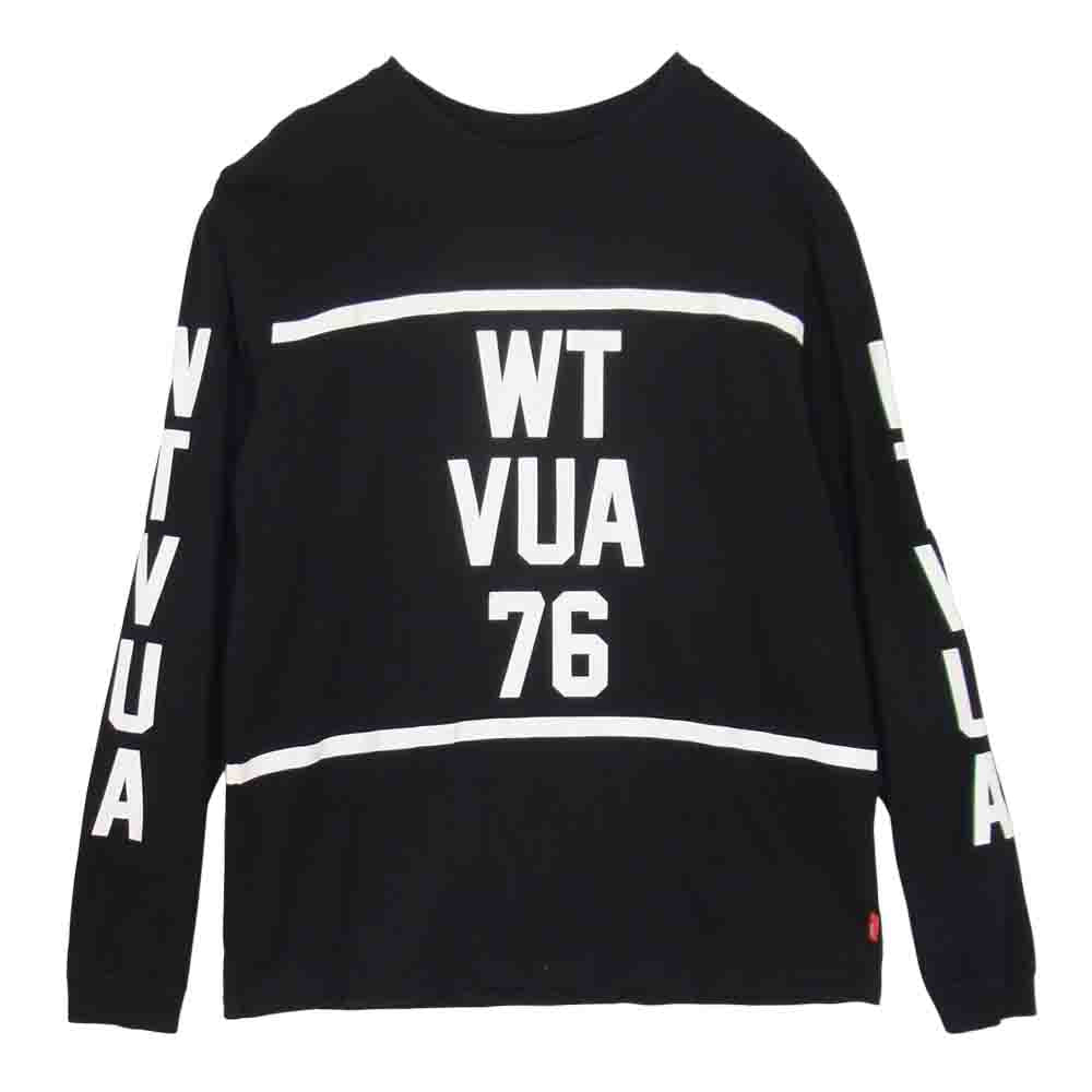 WTAPS ダブルタップス WTVUA 76 SCREEN スクリーン プリント 長袖 Tシャツ ブラック ブラック系 1【中古】