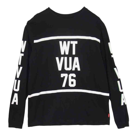 WTAPS ダブルタップス WTVUA 76 SCREEN スクリーン プリント 長袖 Tシャツ ブラック ブラック系 1【中古】