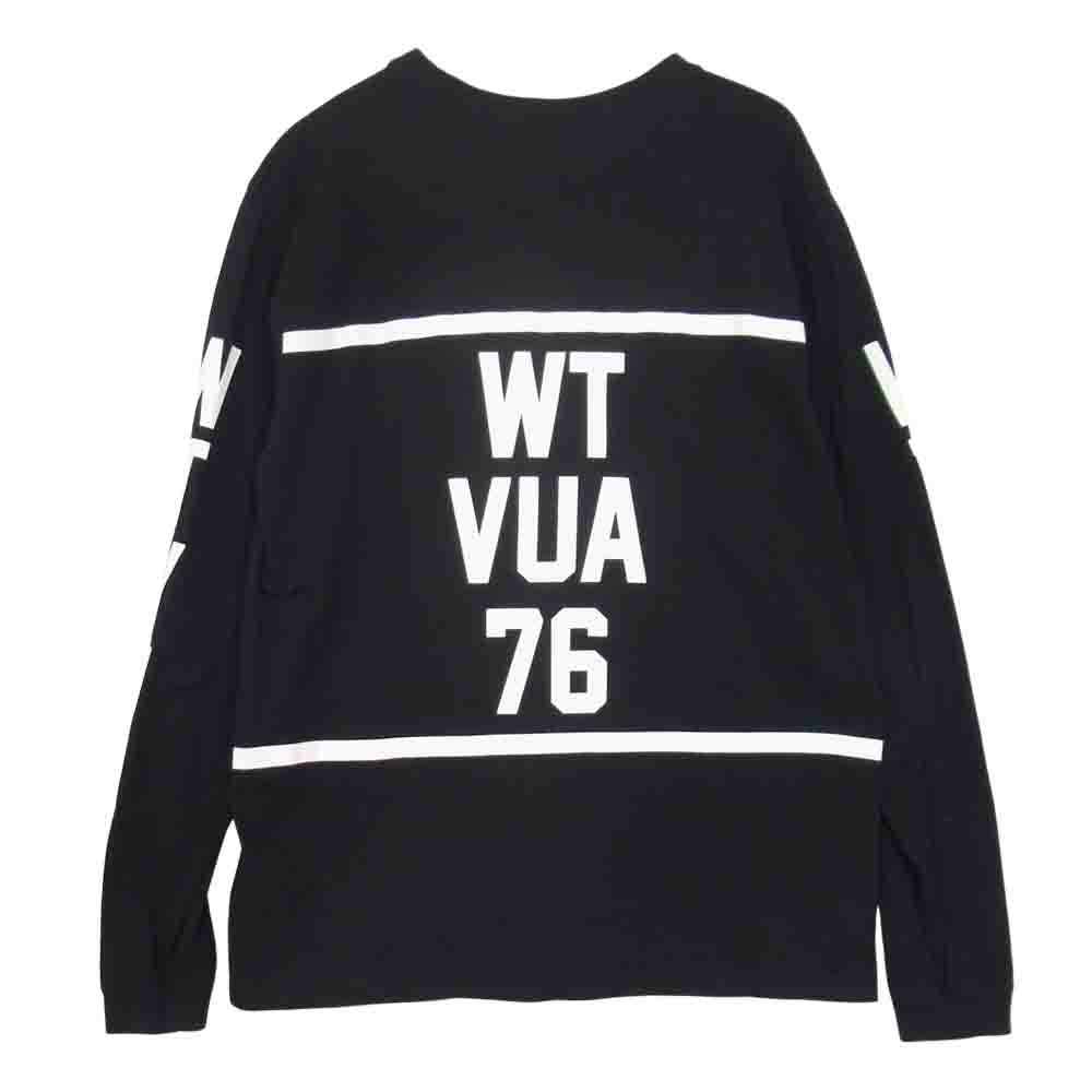 WTAPS ダブルタップス WTVUA 76 SCREEN スクリーン プリント 長袖 Tシャツ ブラック ブラック系 1【中古】
