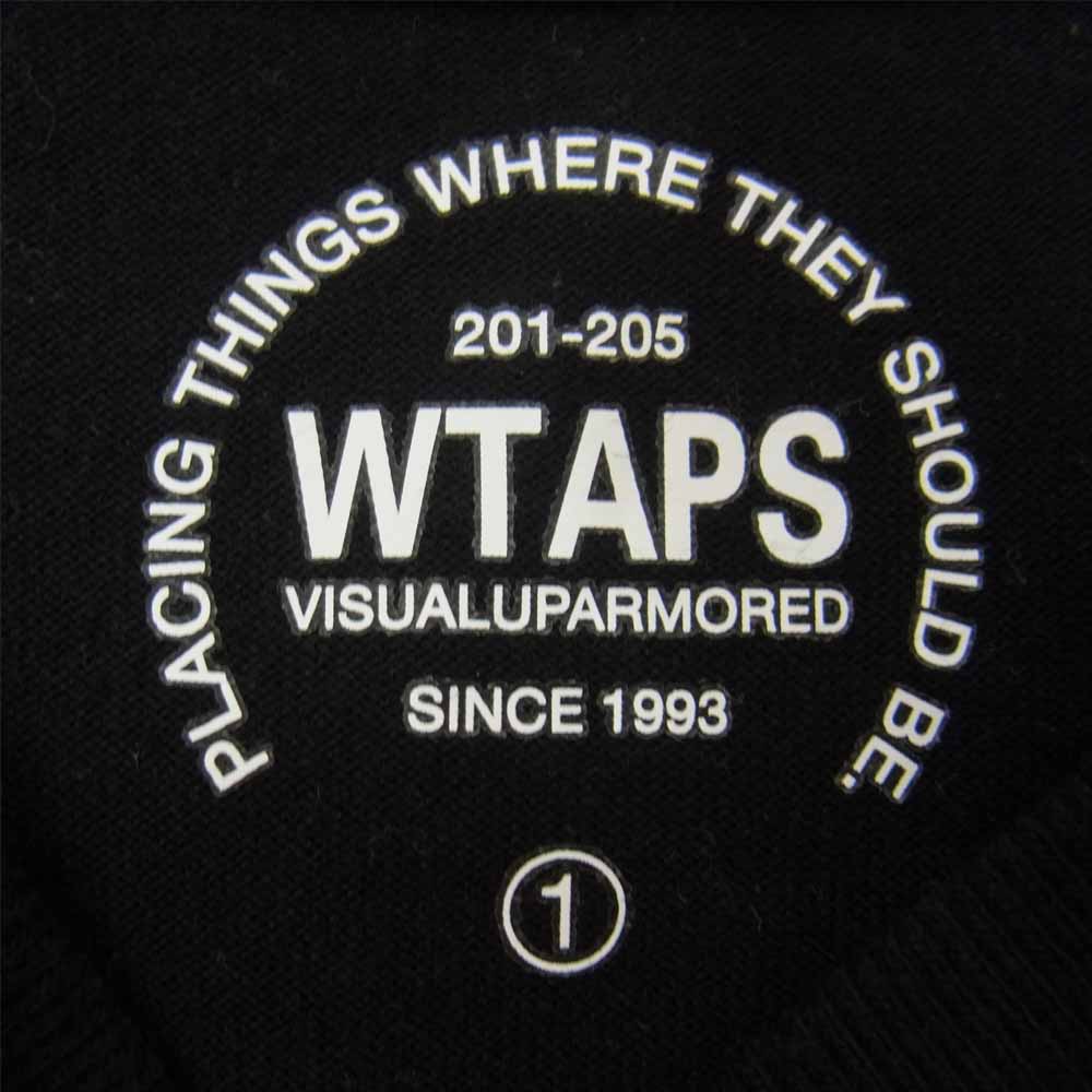 WTAPS ダブルタップス WTVUA 76 SCREEN スクリーン プリント 長袖 Tシャツ ブラック ブラック系 1【中古】