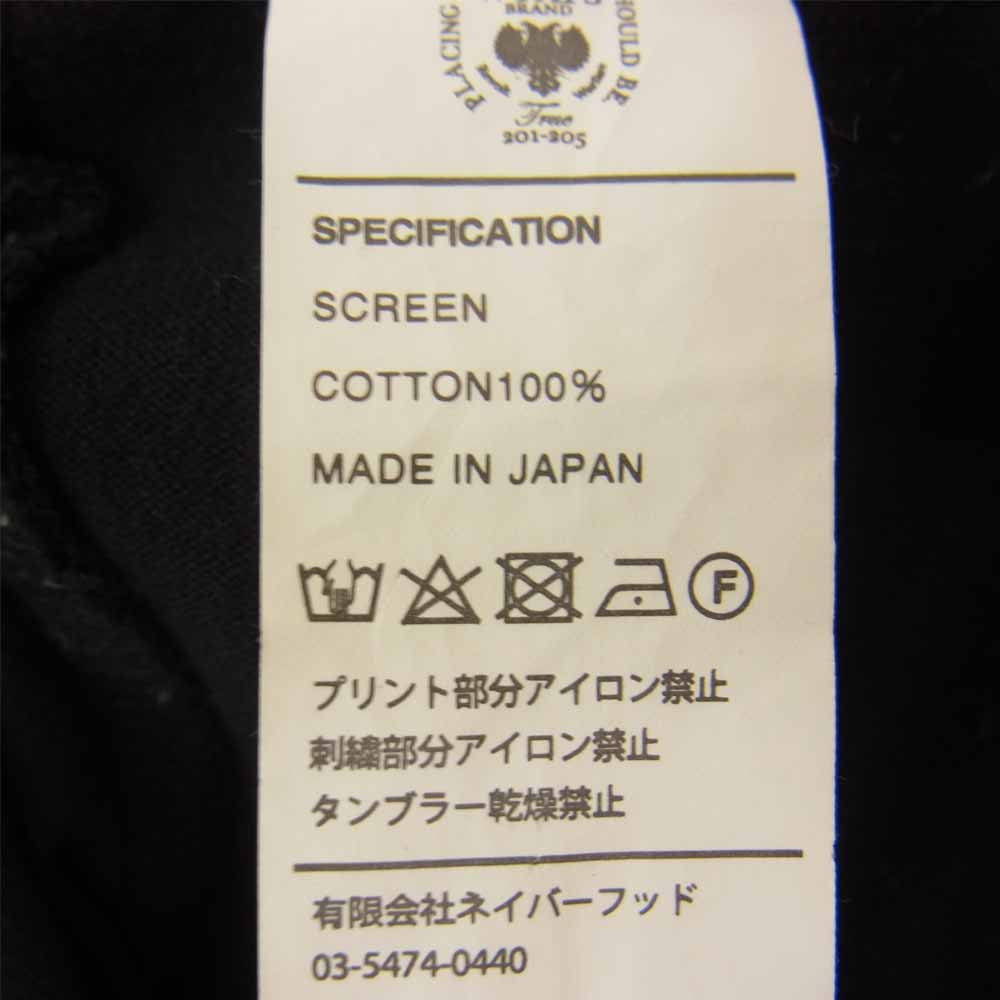 WTAPS ダブルタップス WTVUA 76 SCREEN スクリーン プリント 長袖 Tシャツ ブラック ブラック系 1【中古】