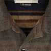 NEIGHBORHOOD ネイバーフッド 122SPNH-SHM02 PENNY / CW-SHIRT LS 裏ボーダー ウール 長袖 シャツ グレー系 S【中古】