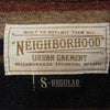 NEIGHBORHOOD ネイバーフッド 122SPNH-SHM02 PENNY / CW-SHIRT LS 裏ボーダー ウール 長袖 シャツ グレー系 S【中古】