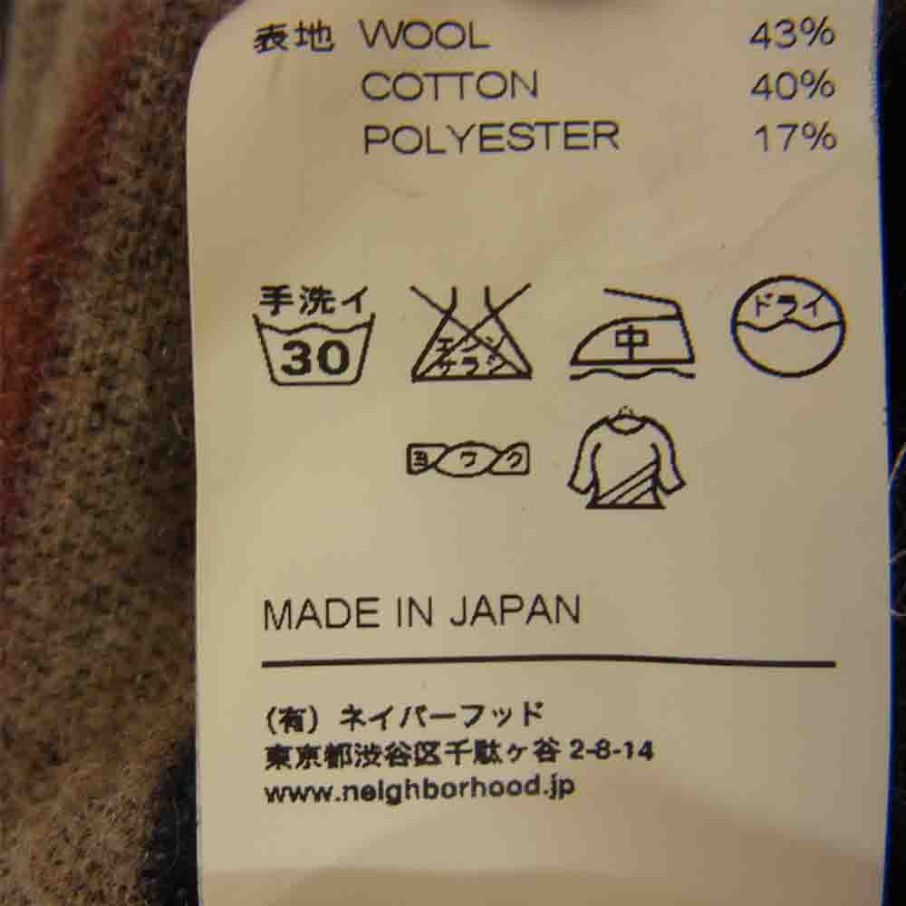 NEIGHBORHOOD ネイバーフッド 122SPNH-SHM02 PENNY / CW-SHIRT LS 裏ボーダー ウール 長袖 シャツ グレー系 S【中古】