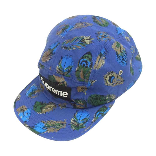 Supreme シュプリーム 10AW Feathers Camp Cap フェザー キャンプ キャップ ブルー系【中古】