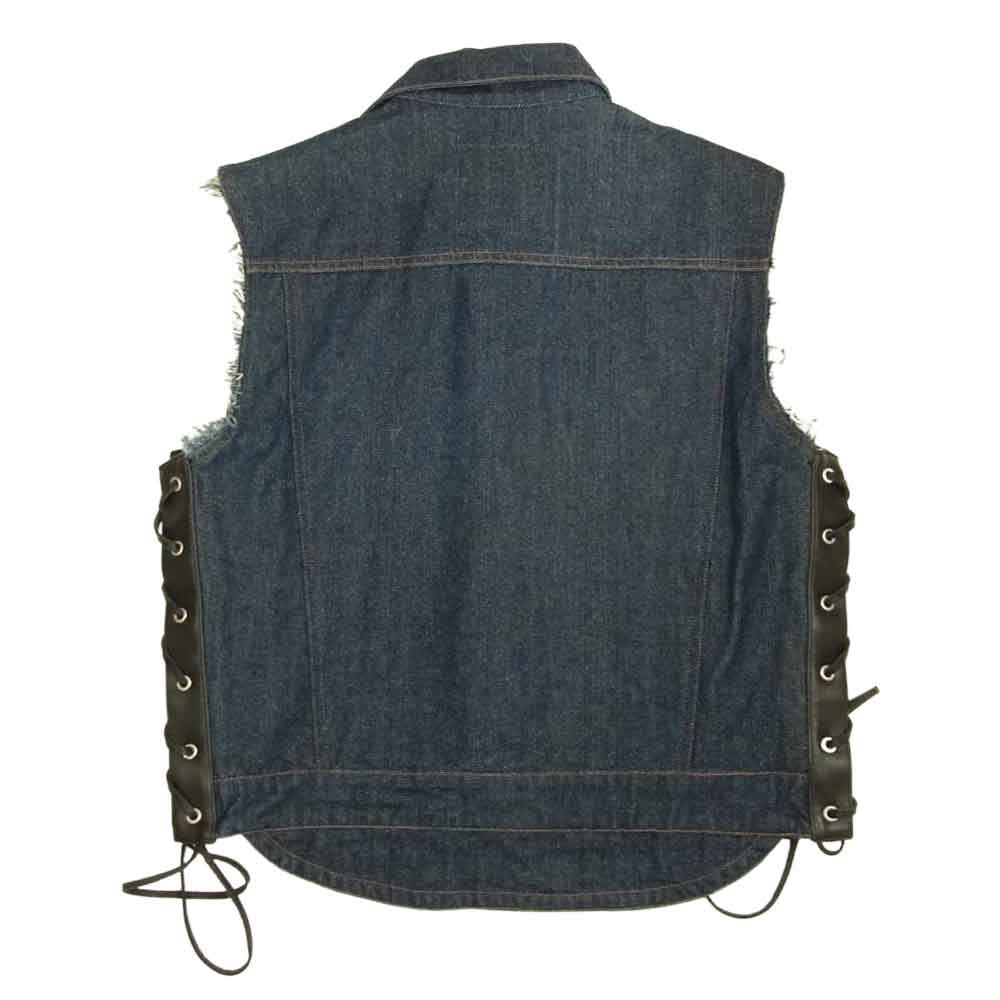 KADOYA カドヤ BIKER DENIM VEST バイカー デニム ベスト インディゴ