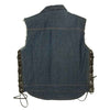 KADOYA カドヤ BIKER DENIM VEST バイカー デニム ベスト インディゴブルー系 3L【中古】