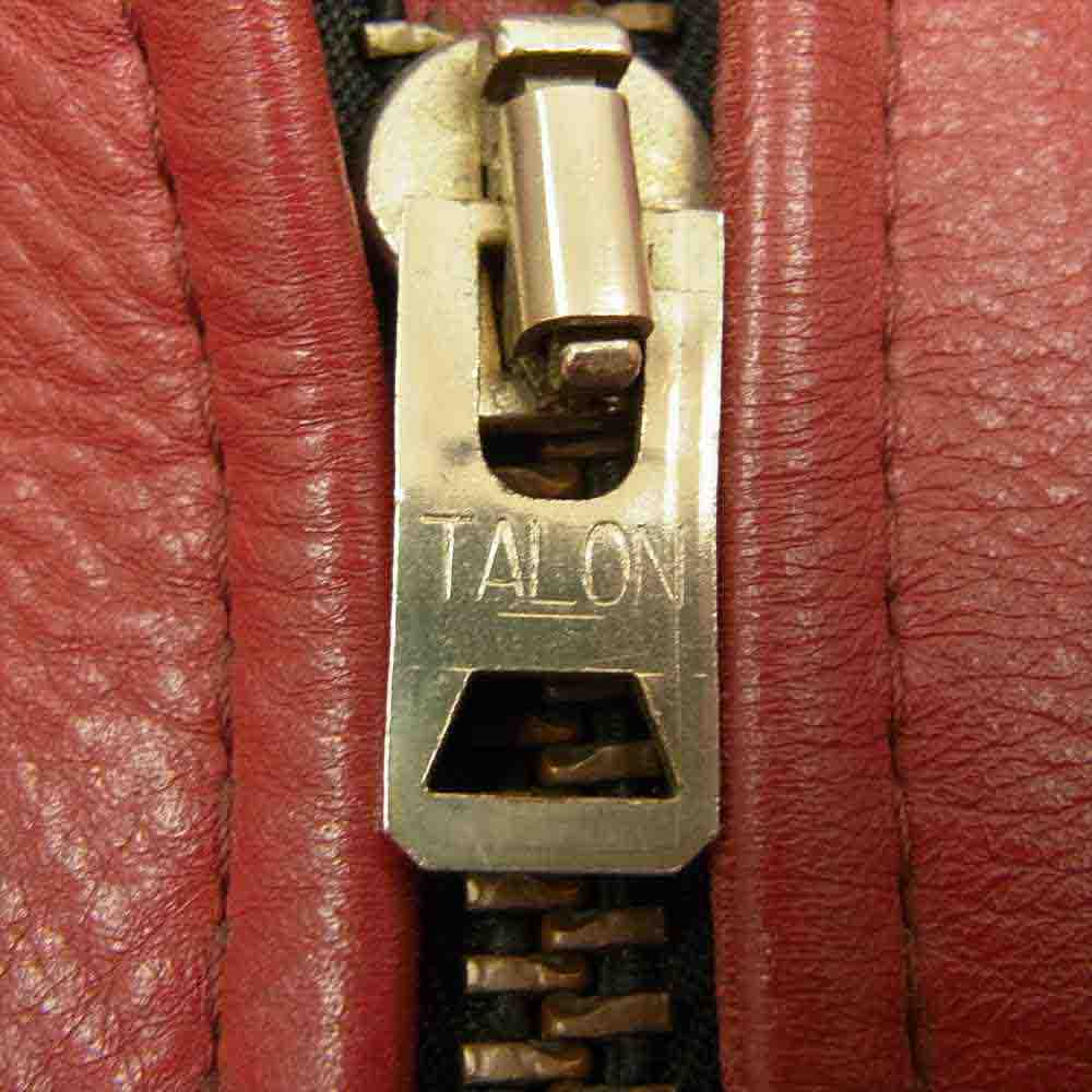 VANSON バンソン USA製 TALON ZIP STAR ワンスター レザー ライダース ジャケット ブラック系 46【中古】