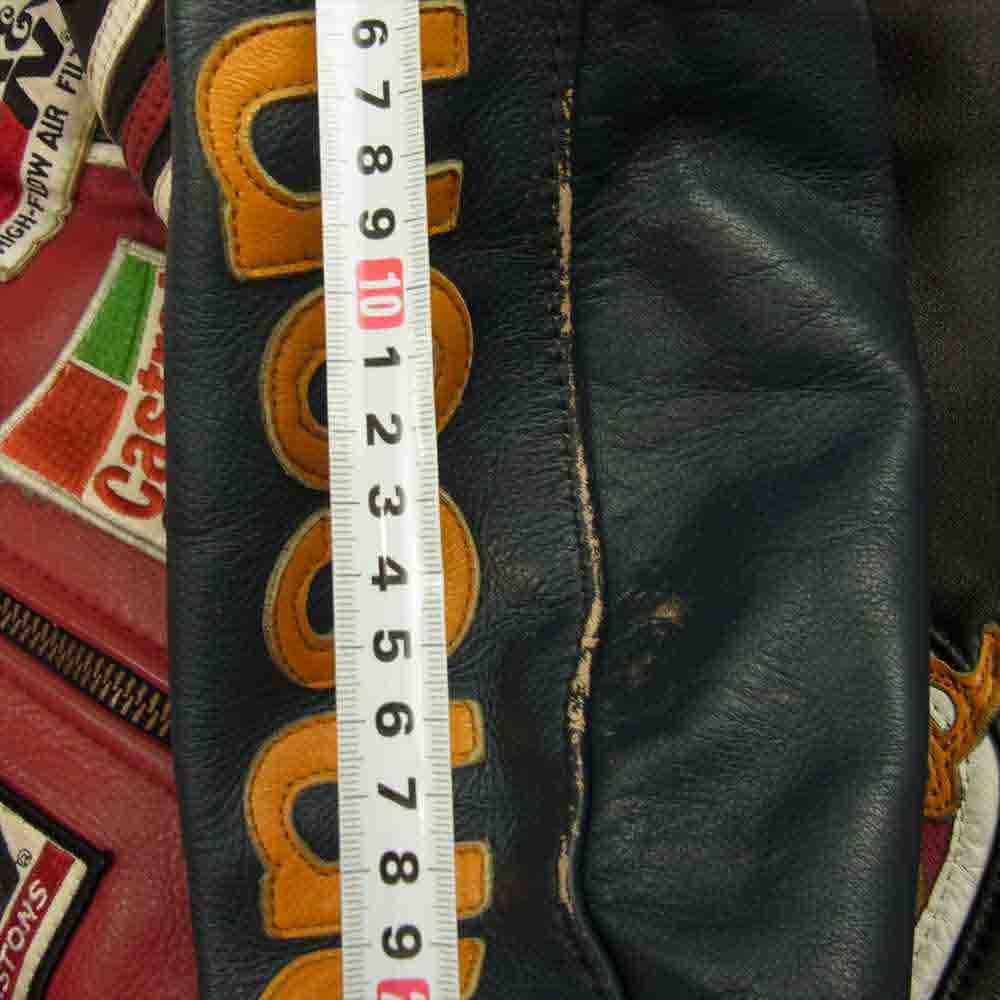 VANSON バンソン USA製 TALON ZIP STAR ワンスター レザー ライダース ジャケット ブラック系 46【中古】
