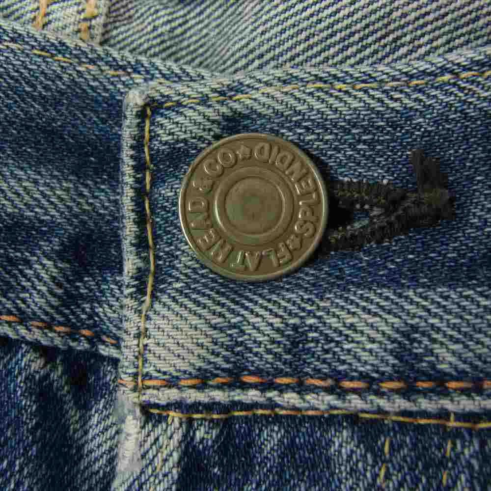 THE FLAT HEAD ザフラットヘッド ボタンフライ デニム パンツ インディゴブルー系【中古】