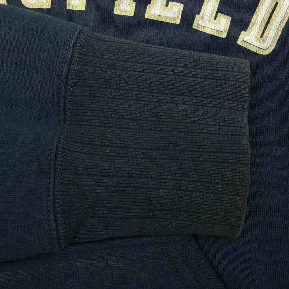 THE FLAT HEAD ザフラットヘッド ハーフジップ スウェット パーカー ネイビー系 M【中古】