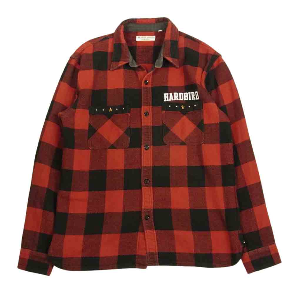 THE FLAT HEAD ザフラットヘッド HARD BIRD ヘビーネル チェック シャツ レッド系 40【中古】