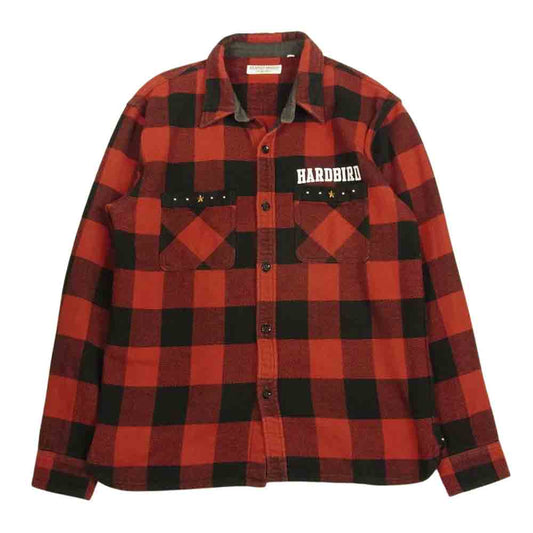THE FLAT HEAD ザフラットヘッド HARD BIRD ヘビーネル チェック シャツ レッド系 40【中古】