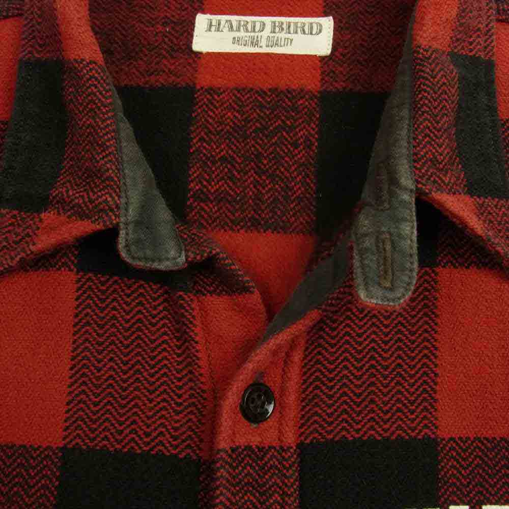 THE FLAT HEAD ザフラットヘッド HARD BIRD ヘビーネル チェック シャツ レッド系 40【中古】