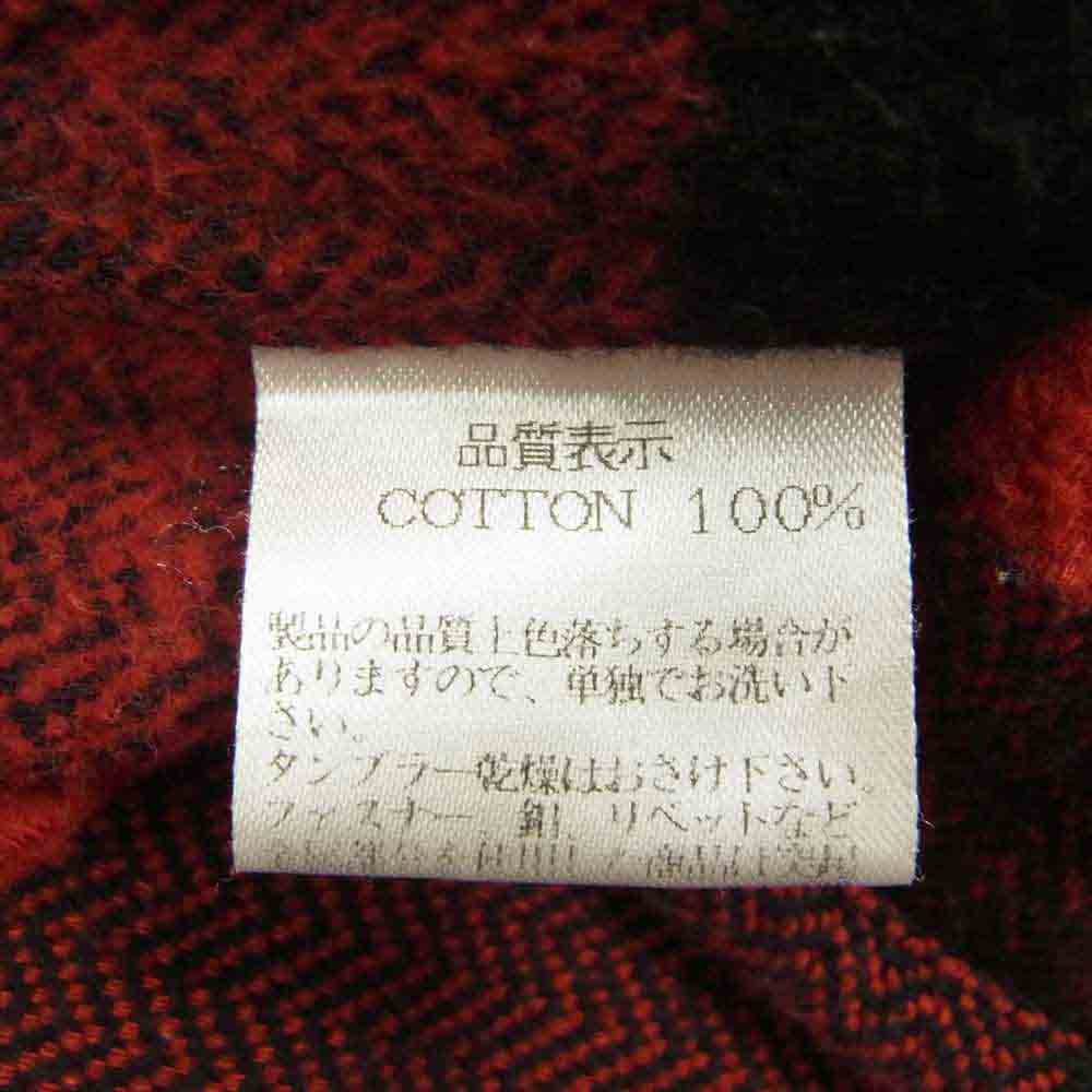 THE FLAT HEAD ザフラットヘッド HARD BIRD ヘビーネル チェック シャツ レッド系 40【中古】