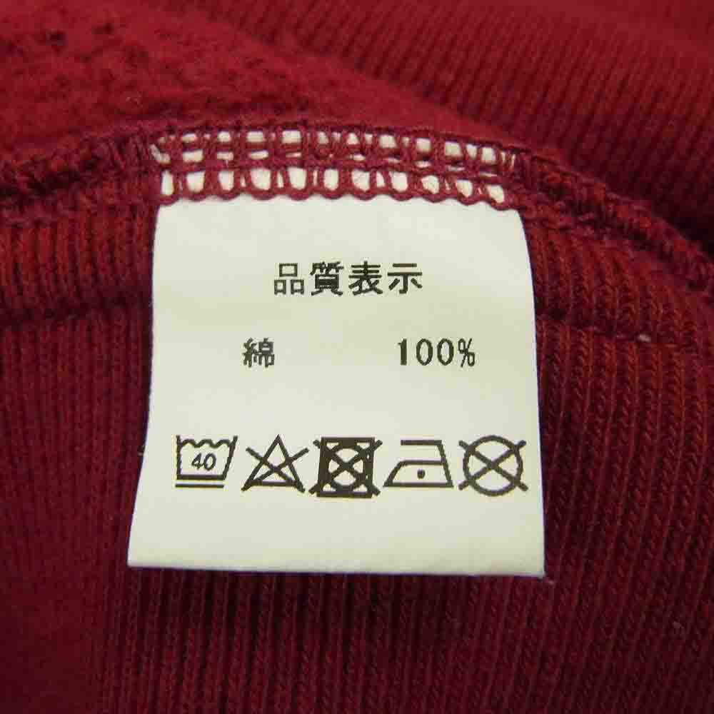 THE FLAT HEAD ザフラットヘッド フルジップ スウェット パーカー レッド系 38【中古】
