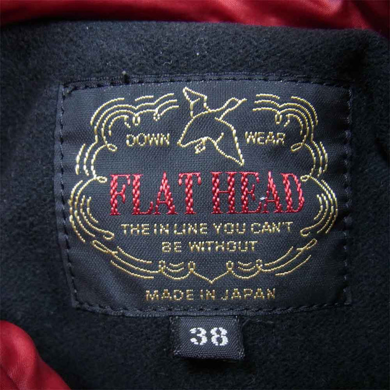 THE FLAT HEAD ザフラットヘッド DOWN JACKET  ダウン ジャケット レッド系 38【中古】
