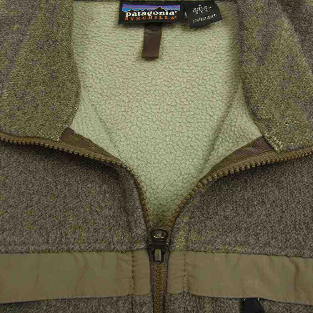 patagonia パタゴニア 01AW 25350 USA製 01年製 シンチラ ベースン フリース ジャケット ブラウン系 S【中古】