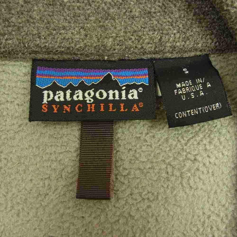 patagonia パタゴニア 01AW 25350 USA製 01年製 シンチラ ベースン フリース ジャケット ブラウン系 S【中古】