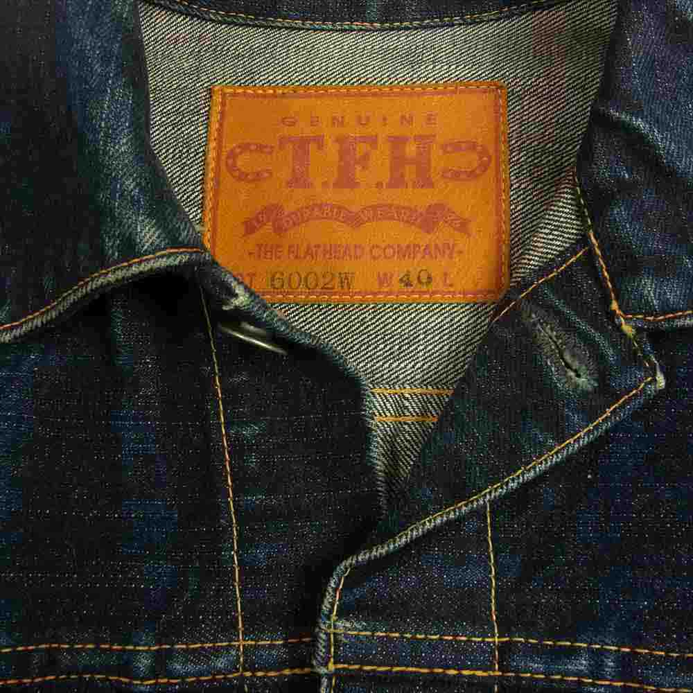 THE FLAT HEAD ザフラットヘッド 6002 W デニム ジャケット インディゴブルー系 40【中古】