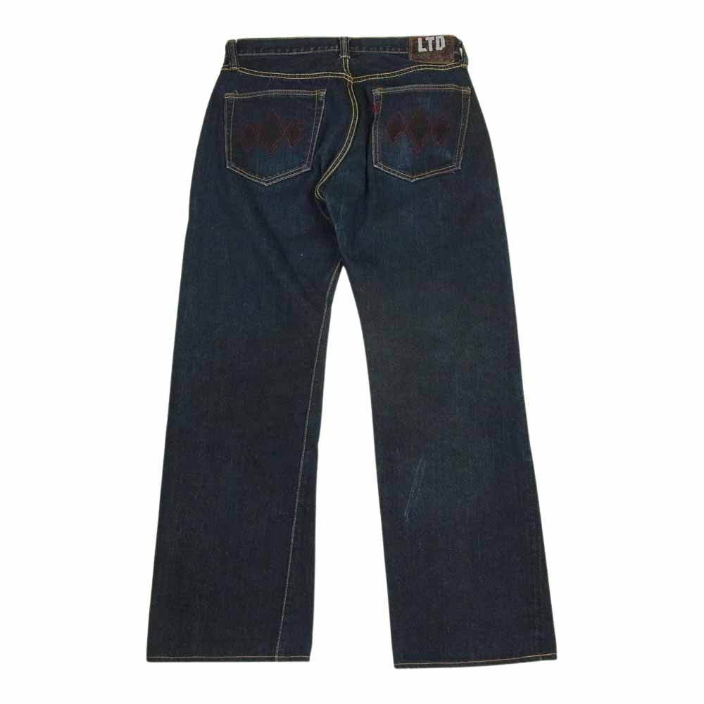 R.J.B アールジェイビー D001-LTD デニム パンツ インディゴブルー系 34【中古】