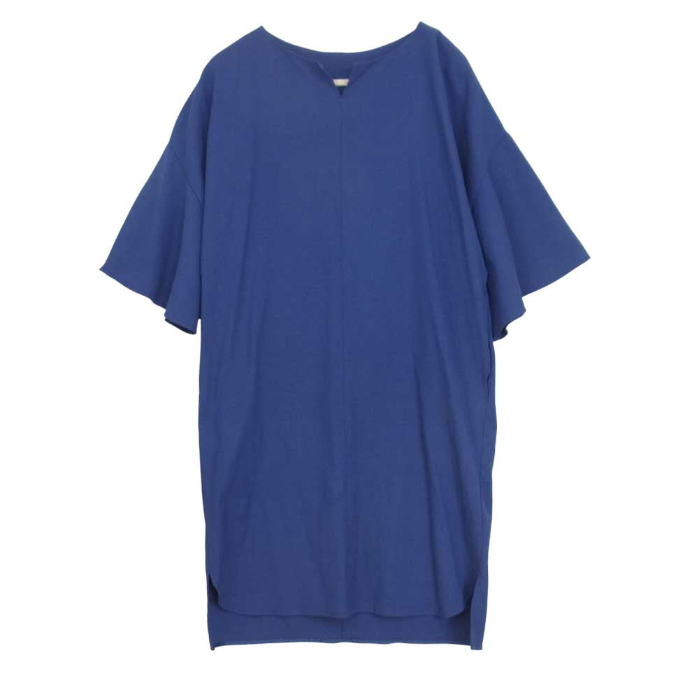 qualite カリテ フレア ワンピース ブルー系 38【中古】