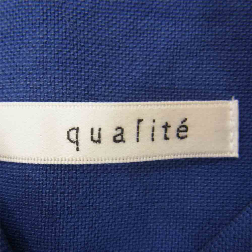 qualite カリテ フレア ワンピース ブルー系 38【中古】