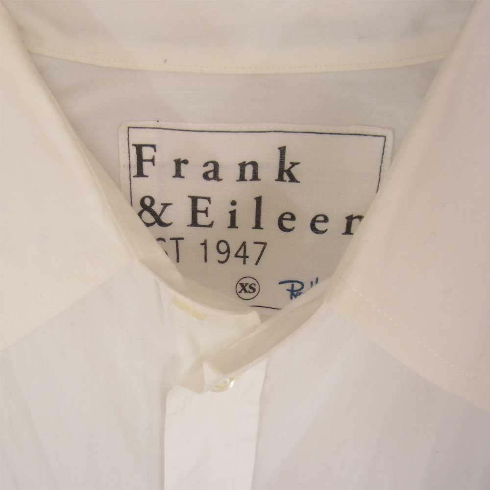 Ron Herman ロンハーマン frank & eileen フランクアンドアイリーン 綿100％ ハート刺繍 長袖 シャツ ホワイト系 XS【中古】