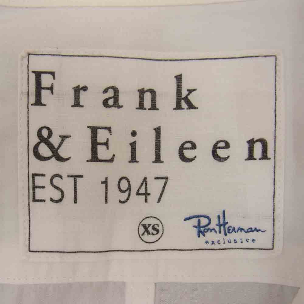 Ron Herman ロンハーマン frank & eileen フランクアンドアイリーン 綿100％ ハート刺繍 長袖 シャツ ホワイト系 XS【中古】