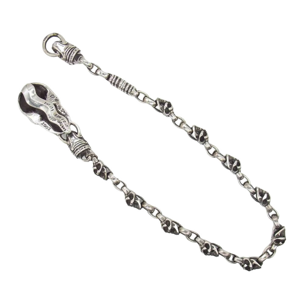 BILL WALL LEATHER ビルウォールレザー グットラックスカル ドッグ ウォレットチェーン【中古】