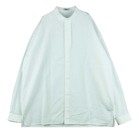 THE RERACS ザリラクス 20SS-REBL-201 BAND COLLAR PLACKET SHIRTS バンドカラー 長袖 シャツ ホワイト系 48【中古】