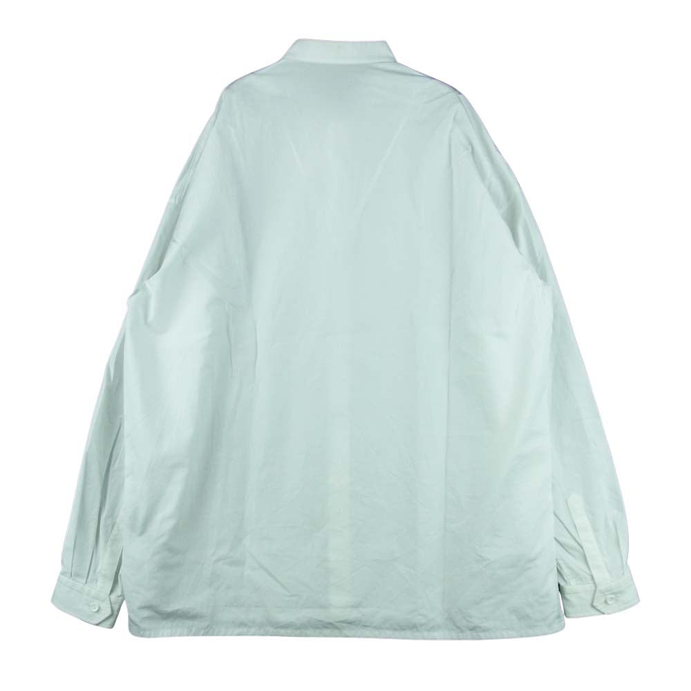 THE RERACS ザリラクス 20SS-REBL-201 BAND COLLAR PLACKET SHIRTS バンドカラー 長袖 シャツ ホワイト系 48【中古】