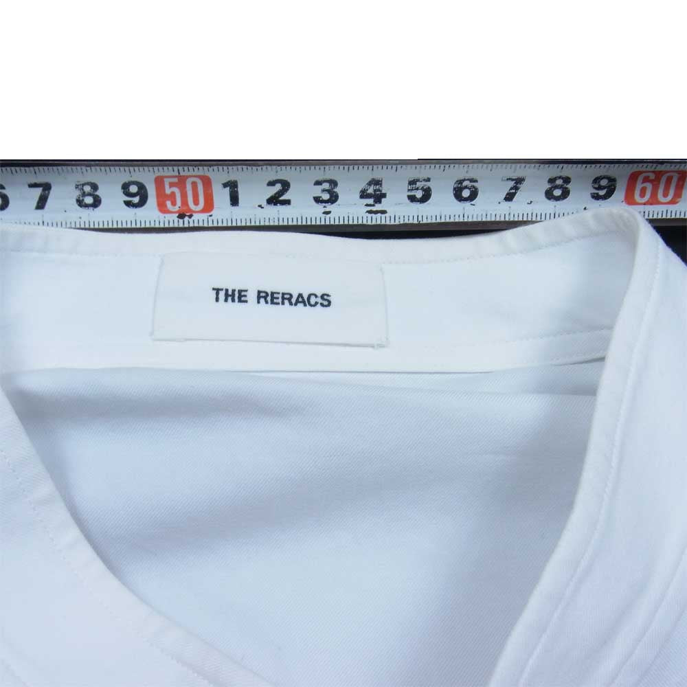 THE RERACS ザリラクス 21SS-REBL-256 PULLOVER BAND COLLAR SHIRTS プルオーバー バンドカラー シャツ ホワイト系 48【中古】