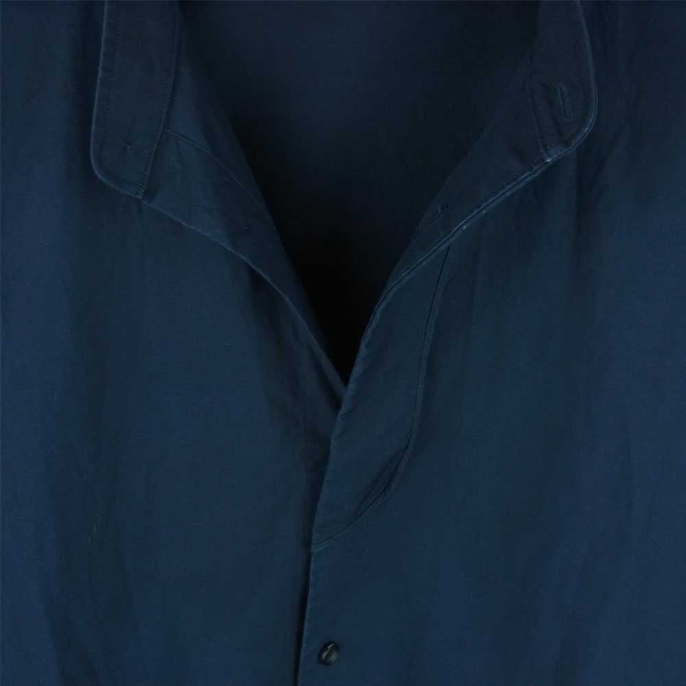 THE RERACS ザリラクス 20FW-REBL-245 BAND COLLAR PLACKET SHIRTS バンドカラー 長袖 シャツ ダークネイビー系 48【中古】