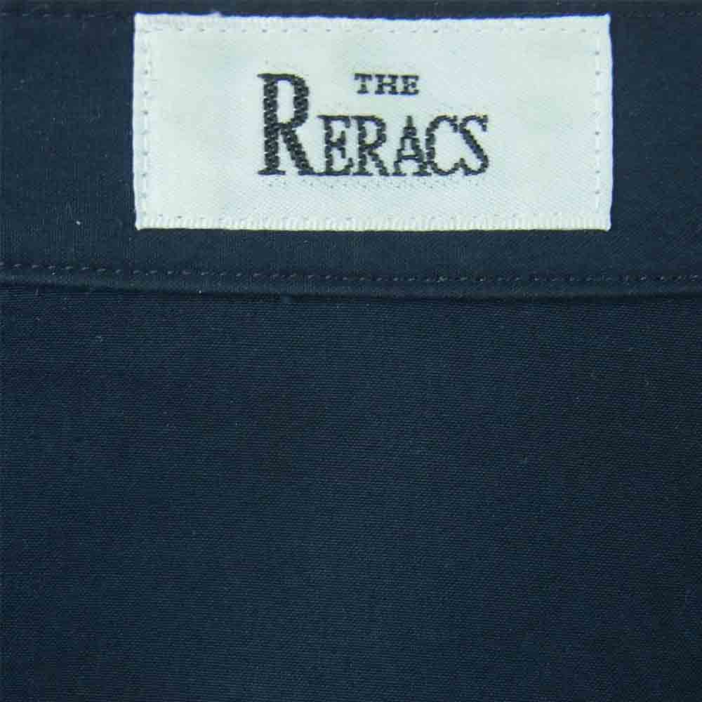 THE RERACS ザリラクス 20FW-REBL-245 BAND COLLAR PLACKET SHIRTS バンドカラー 長袖 シャツ ダークネイビー系 48【中古】