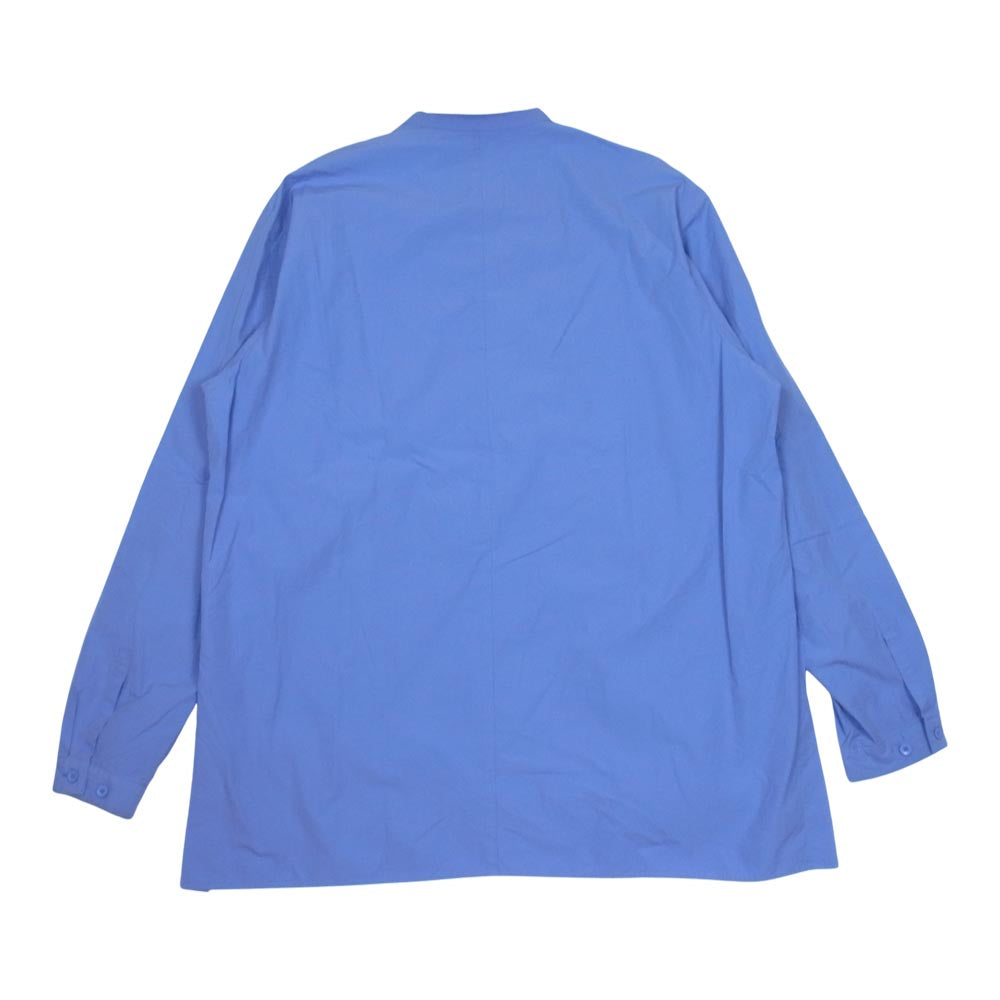 エイトン SUVIN BROAD BAND COLLAR SHIRT バンドカラー シャツ ライトブルー系 6【中古】