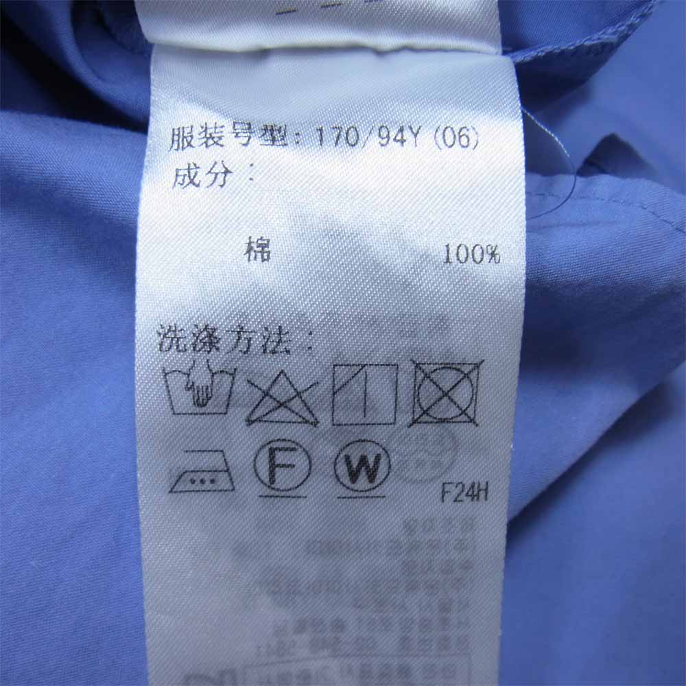 エイトン SUVIN BROAD BAND COLLAR SHIRT バンドカラー シャツ ライトブルー系 6【中古】