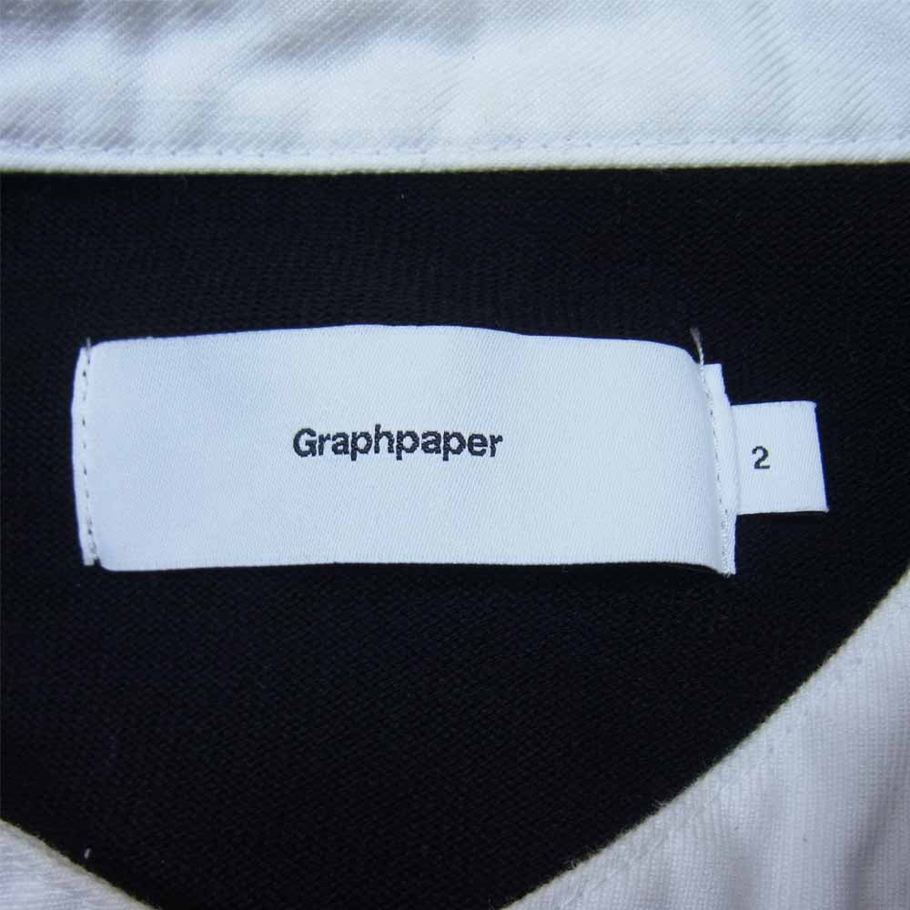 GRAPHPAPER グラフペーパー GU193-70027 Heavy Weight Rugger L/S Tee ヘビー ウェイト ラガー 長袖 Tシャツ ブラック系 2【中古】