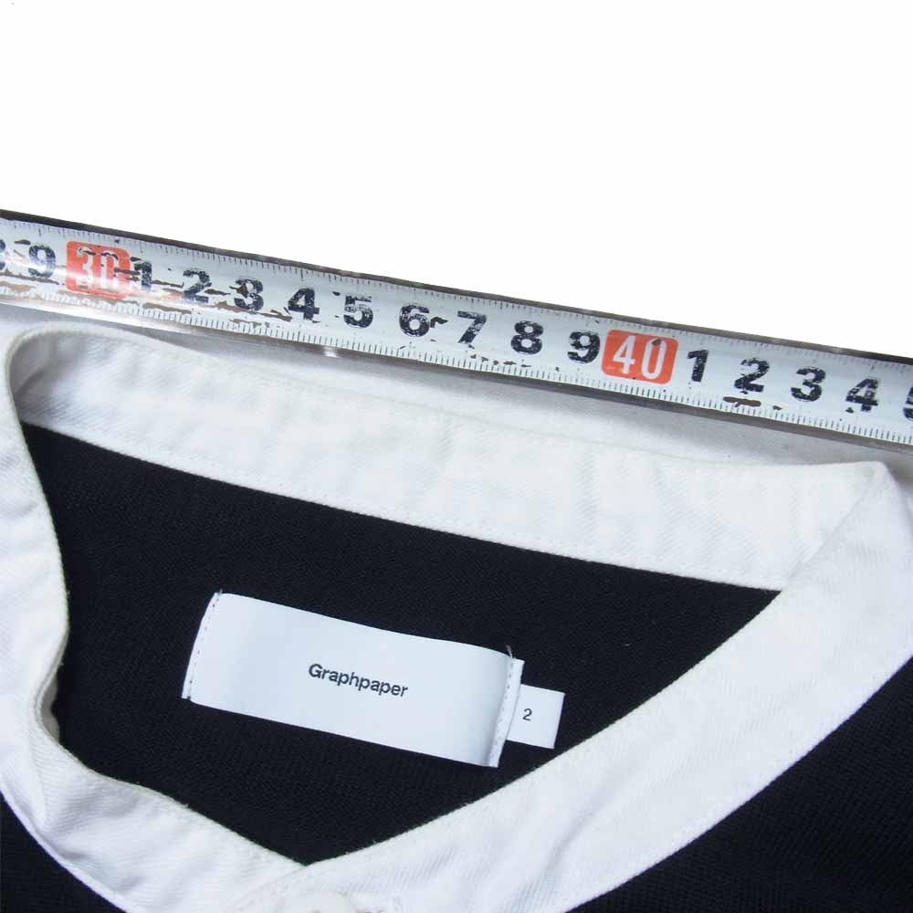 GRAPHPAPER グラフペーパー GU193-70027 Heavy Weight Rugger L/S Tee ヘビー ウェイト ラガー 長袖 Tシャツ ブラック系 2【中古】