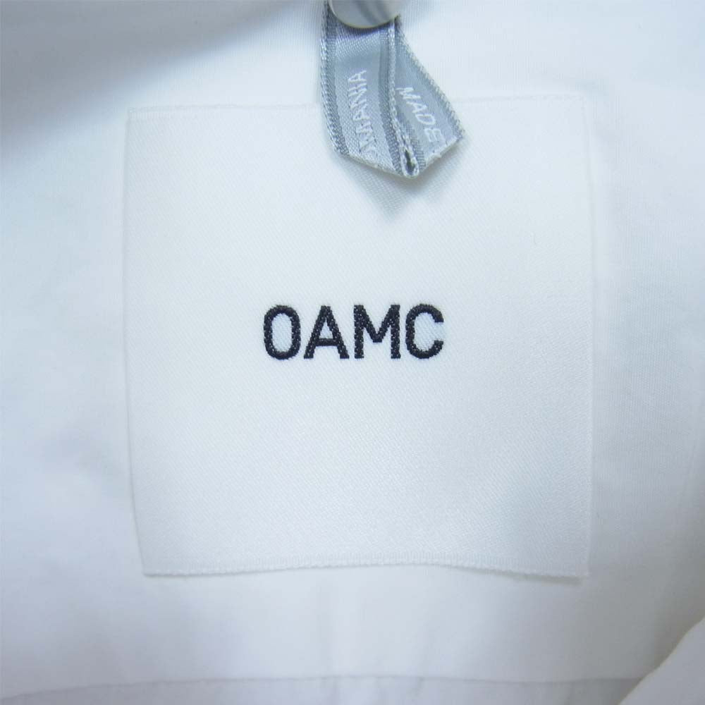 オーエーエムシー 21SS Mark Shirt レギュラー カラー シャツ ホワイト系 L【中古】