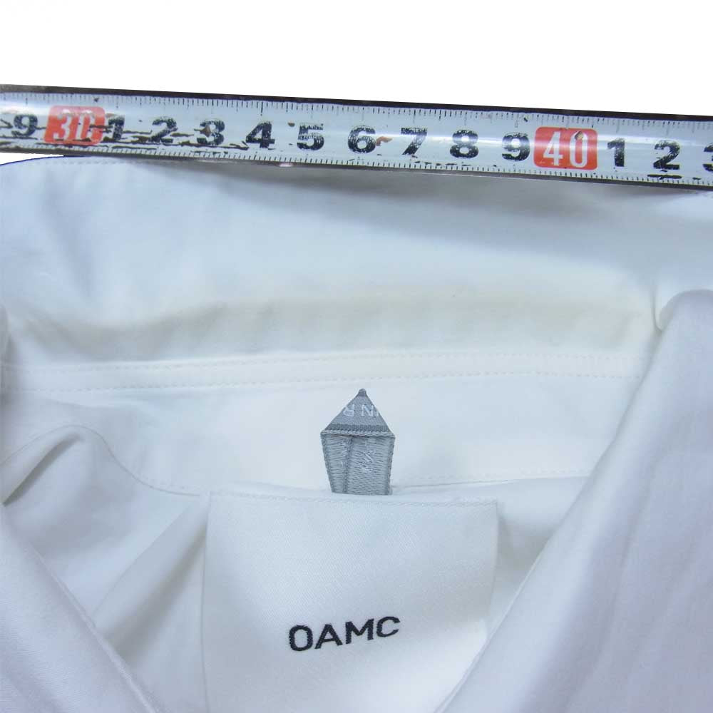 オーエーエムシー 21SS Mark Shirt レギュラー カラー シャツ ホワイト系 L【中古】
