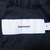 GRAPHPAPER グラフペーパー 21SS GM211-40619B Stretch Typewriter Chef Pants ストレッチ コットンタイプライター シェフ コック パンツ ブラック系 F【中古】