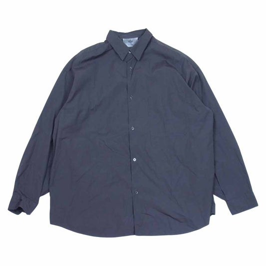 GRAPHPAPER グラフペーパー 21SS GM212-50227 THOMAS MASON for GP Oversized Regular Collar Shirt トーマスメイソン オーバーサイズ シャツ チャコール系 F【中古】