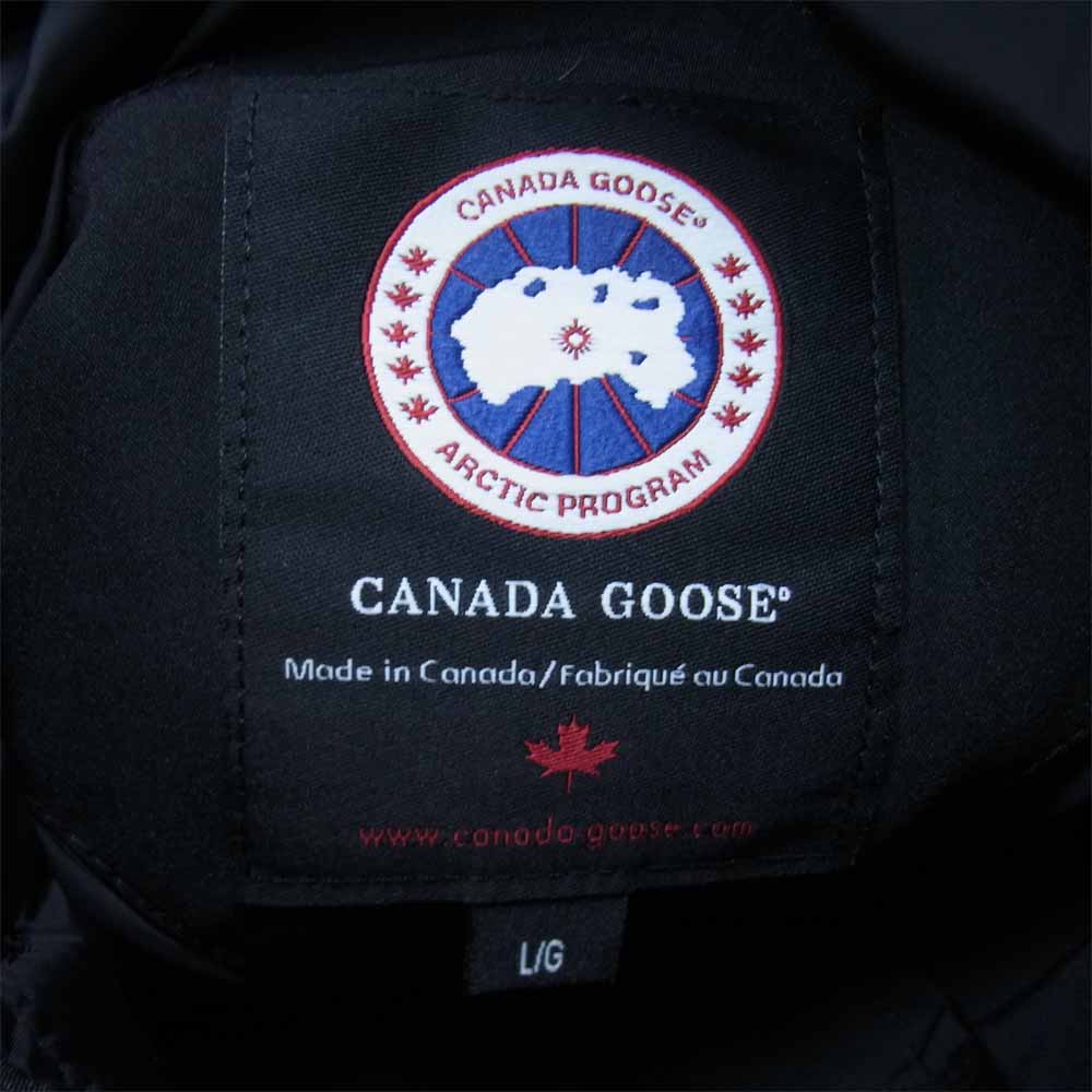 CANADA GOOSE カナダグース 3438JM R 国内正規グリフィンタグ JASPER PARKA ジャスパー パーカー ダウンコート ジャケット ブラック系 L【中古】