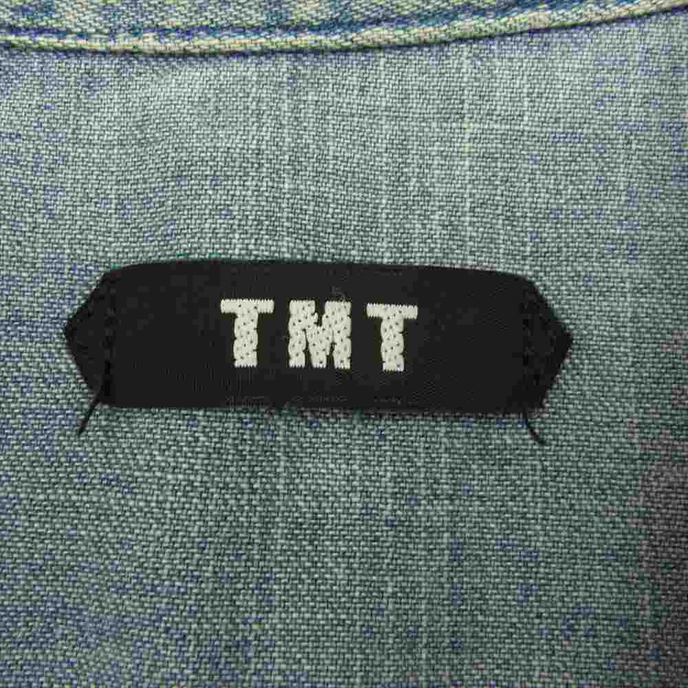 TMT ティーエムティー TSH-S1107 インディゴ デニム シャツ バラボタン インディゴブルー系 M【中古】