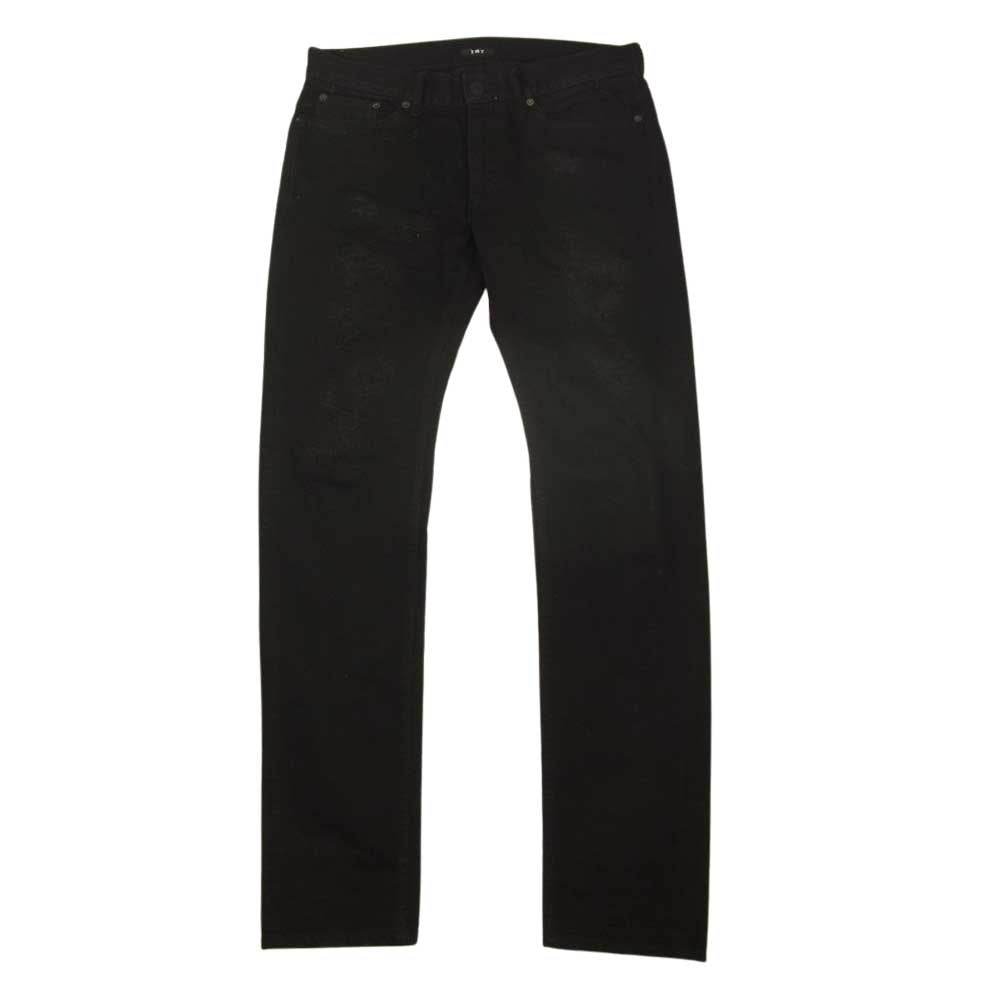 TMT ティーエムティー TPT-F1705 STRETCH CRUSH&REPEIR DENIM 5P TAPERED ストレッチ クラッシュ リペア デニムパンツ ブラック系 M【中古】