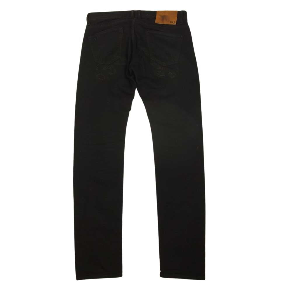 TMT ティーエムティー TPT-F1705 STRETCH CRUSH&REPEIR DENIM 5P TAPERED ストレッチ クラッシュ リペア デニムパンツ ブラック系 M【中古】