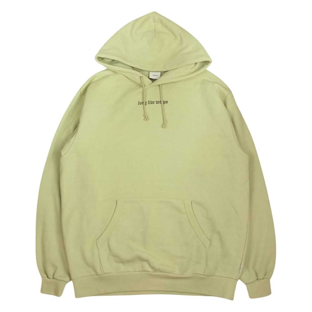WTAPS ダブルタップス 21AW 212ATDT-HP01S LLW long live wtaps バックプリント プルオーバー パーカー ベージュ系 3【極上美品】【中古】