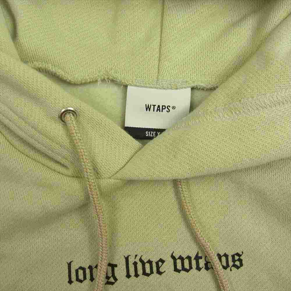 WTAPS ダブルタップス 21AW 212ATDT-HP01S LLW long live wtaps バックプリント プルオーバー パーカー ベージュ系 3【極上美品】【中古】